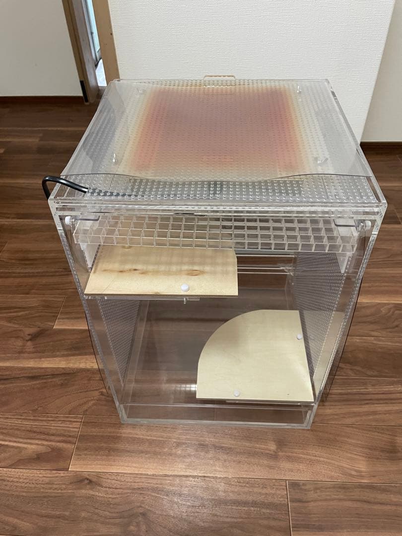 【フルセット】ヒーター付アクリルケージ【小動物用】