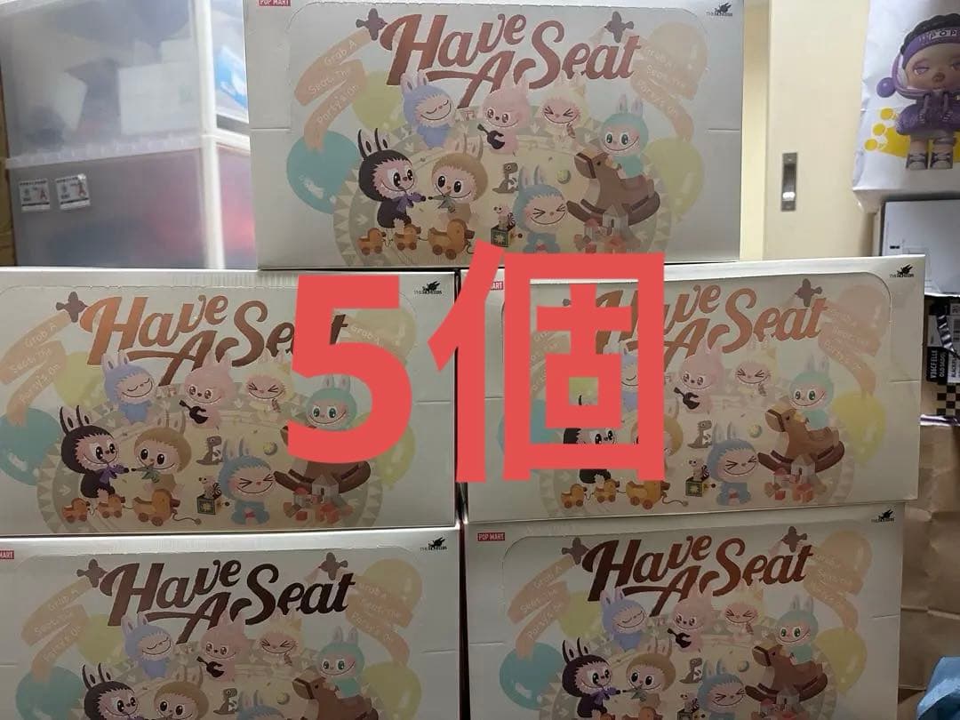 LABUBU THE MONSTERS Have A Seatぬいぐるみ新 x5