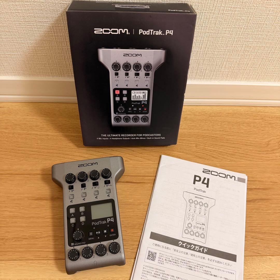 ZOOM PodTrak P4 ポッドキャスト用レコーダー