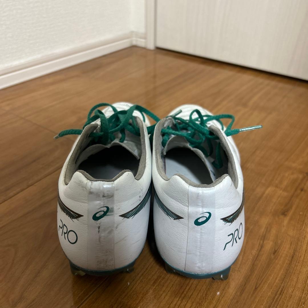 アシックス PRO サッカーシューズ ホワイト/グリーン