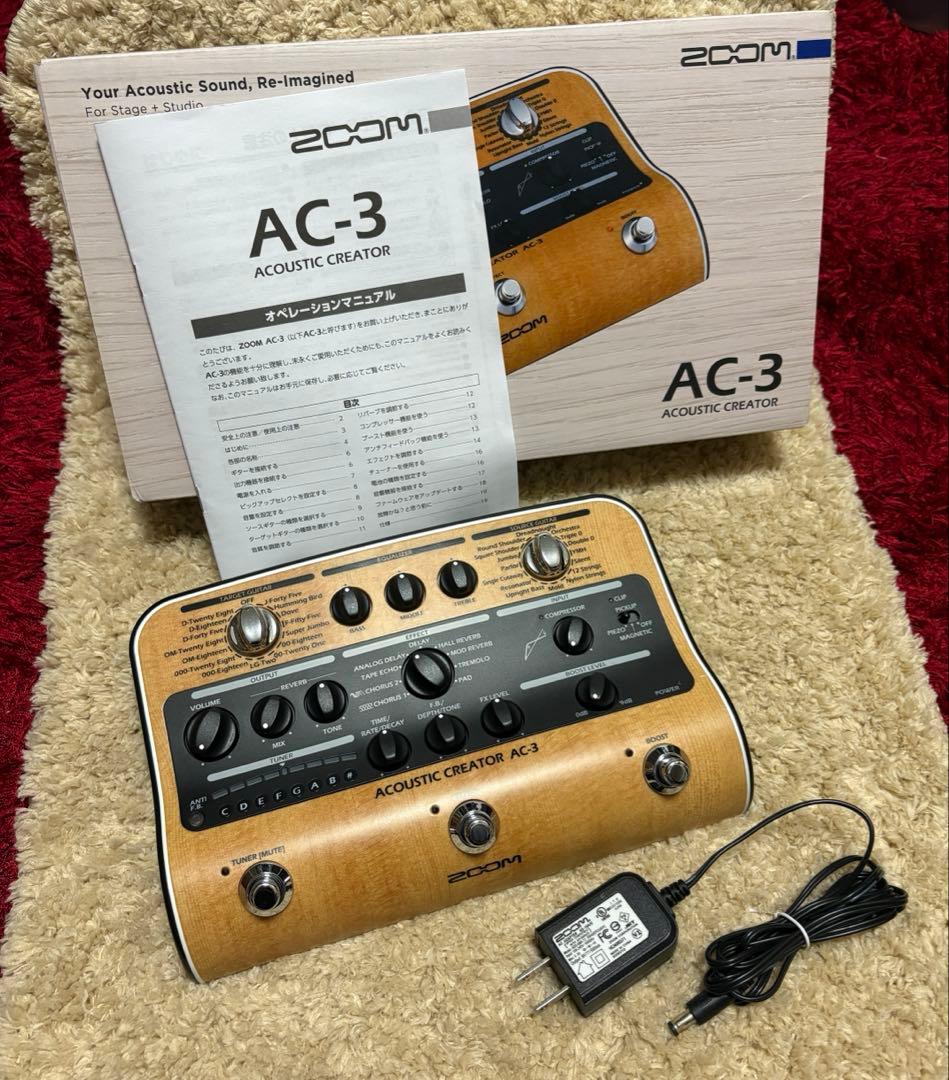 ZOOM AC-3 アコースティックギタープリアンプ