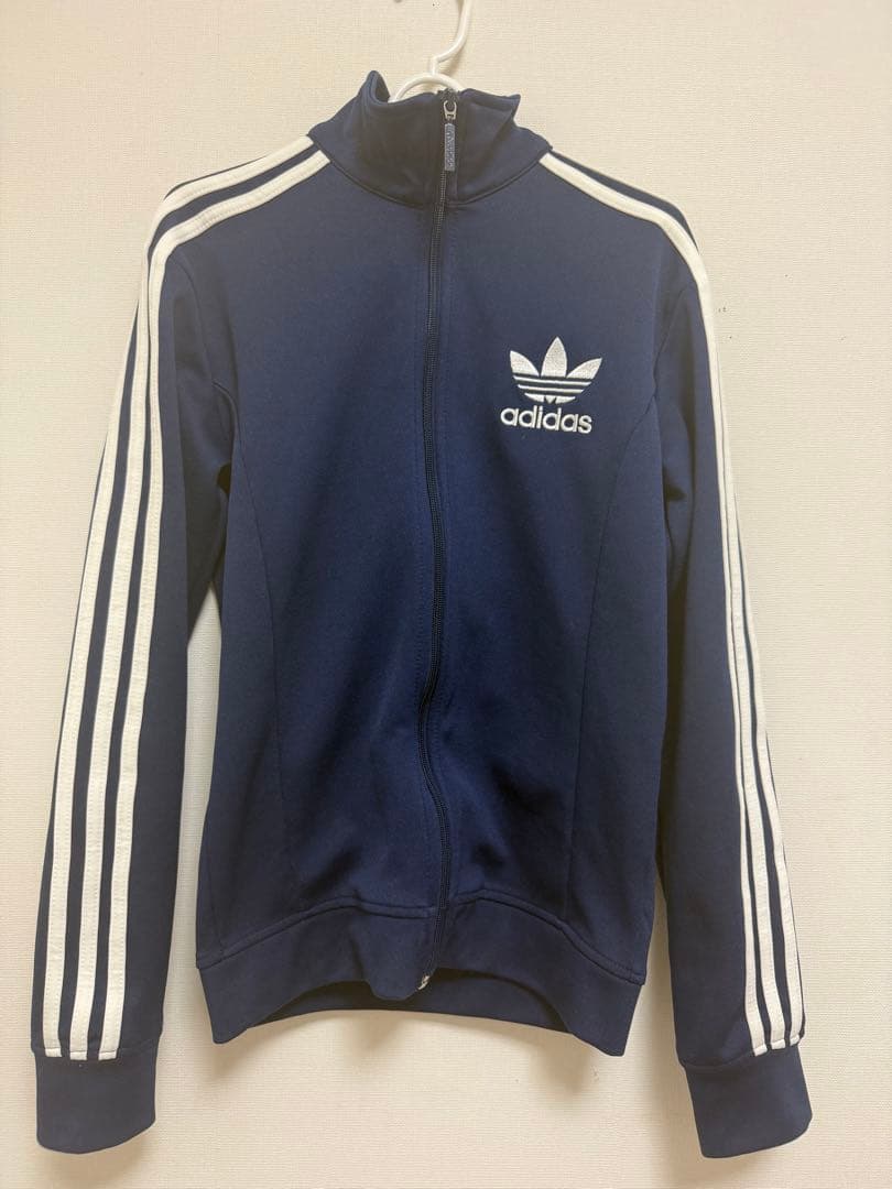 adidas トラックジャケットxs ネイビー