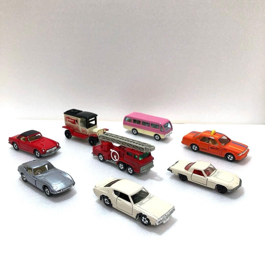 【トミカ・日本製・当時物】 【黒箱・青箱】8台・ ルース品・美品