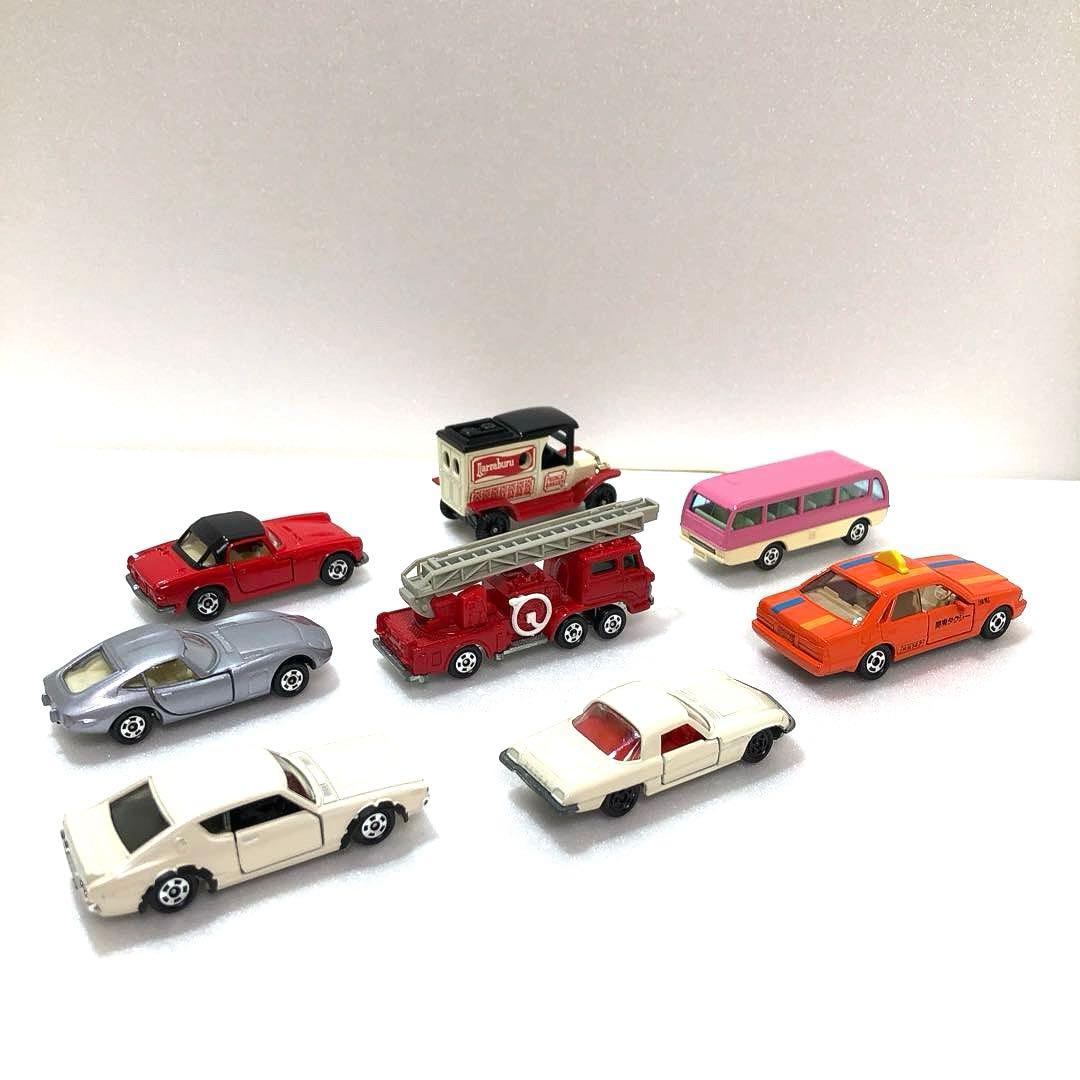 【トミカ・日本製・当時物】 【黒箱・青箱】8台・ ルース品・美品
