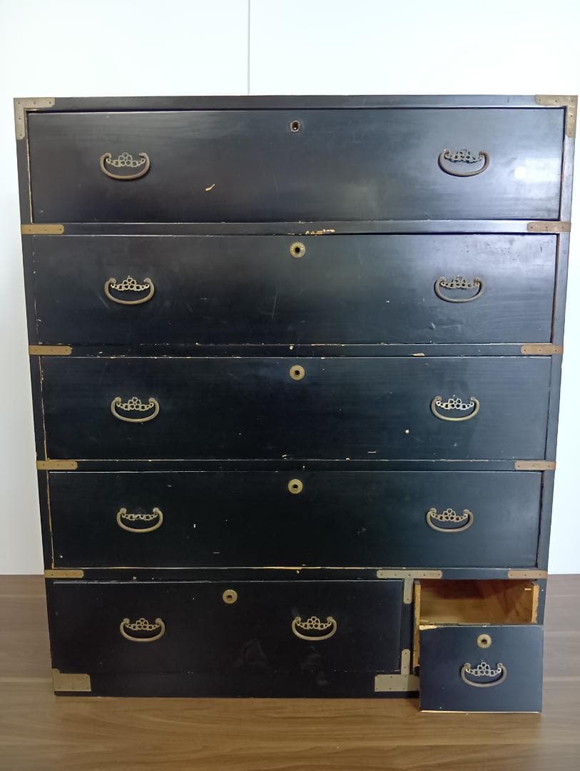 古家具　昭和レトロ　和箪笥　チェスト　アンティーク　5段