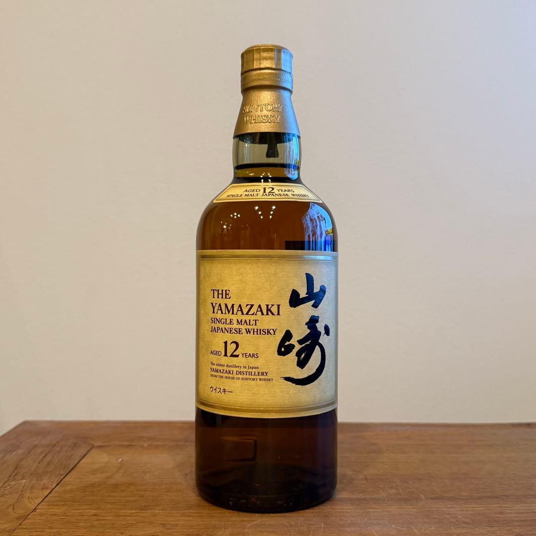 山崎 12年 シングルモルトウイスキー 黒箱入り