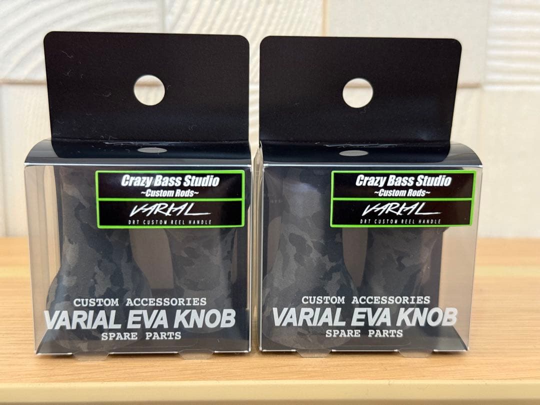 DRT クレイジーバススタジオ　バリアルハンドルノブ ブラックカモ2個セット