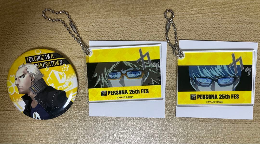 ペルソナ 25th FES トレーディングキーホルダー・缶バッジ