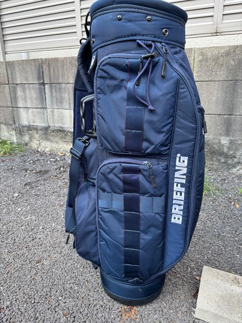 【げんぞう】BRIEFING キャディバッグ ネイビー アイアンカバー
