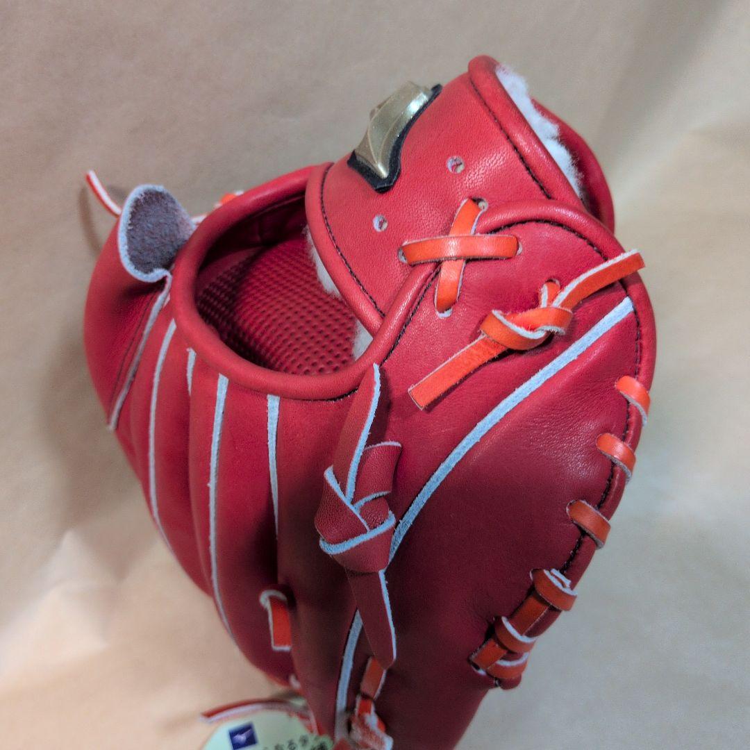 ミズノ:右投げ用:硬式用グラブ:投手用:サイズ11:色:ラディッシュ