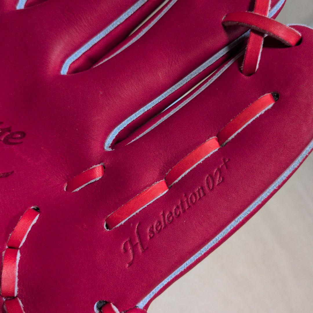 ミズノ:右投げ用:硬式用グラブ:投手用:サイズ11:色:ラディッシュ