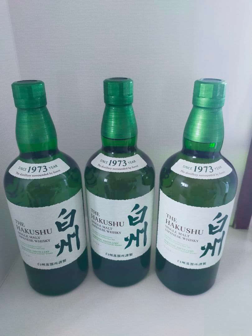 【箱付・未開封】シングルモルトウイスキー白州　700ml✖3＆山崎のソーダ3本