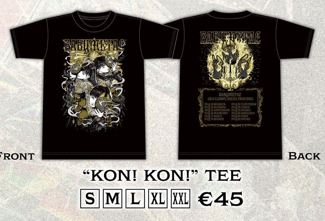 BABYL KON! KON! TEE XL (UK&EUツアー限定)