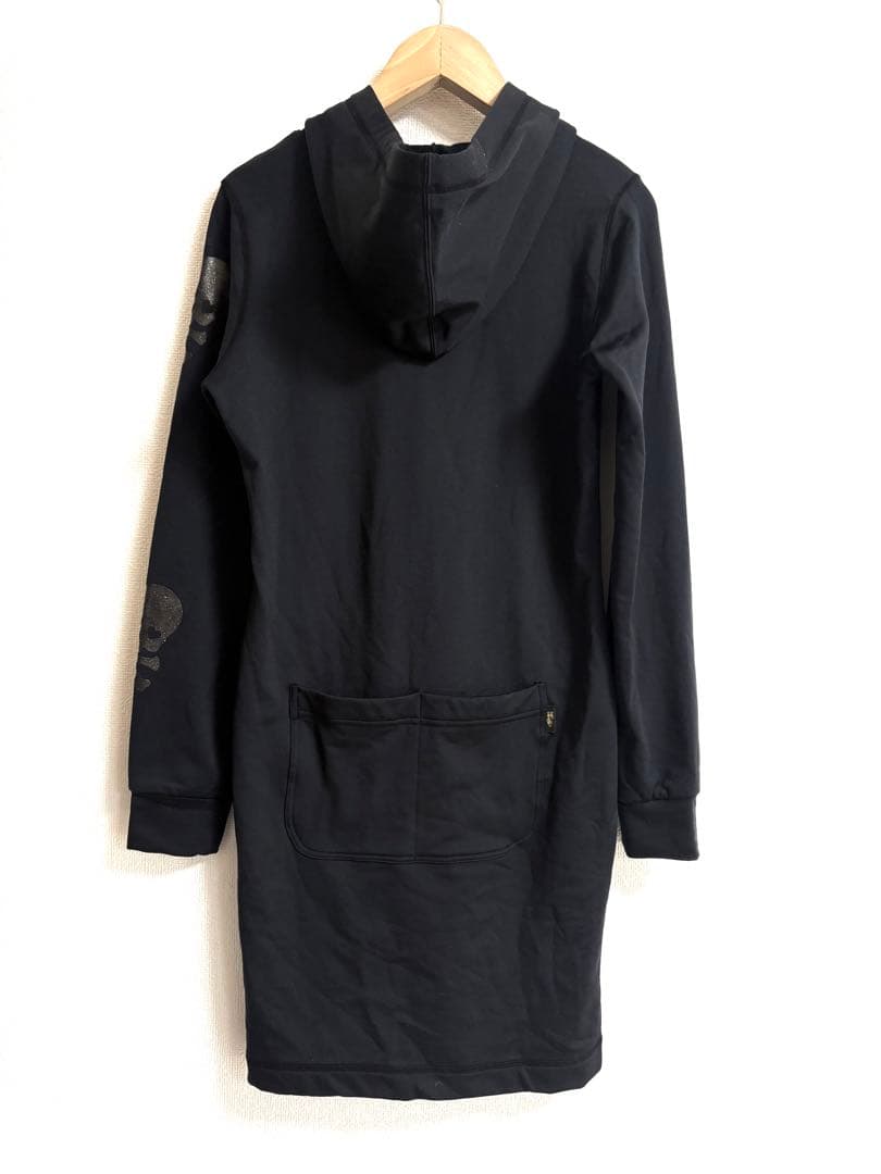 DANCE WITH DRAGON✨スカル　ハーフジップ　フード　ワンピース