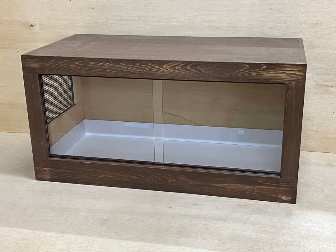 RepBox 木製ケージ　900×450×450　小動物、爬虫類用　ウォルナット