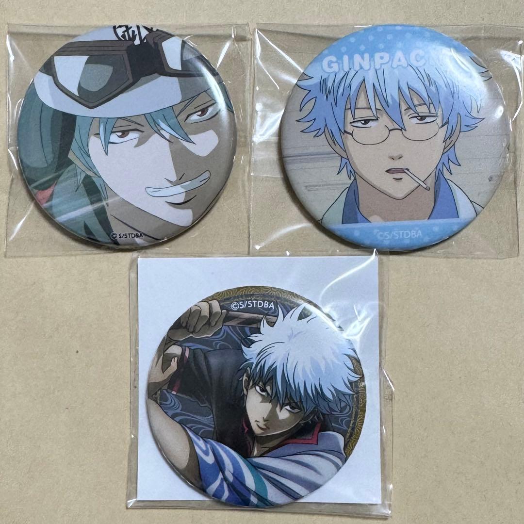 銀魂 ヤマザキ春のモブまつり ジャンプフェスタ クランチ 銀時 銀八 缶バッジ