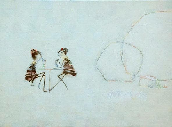 油絵 菅家令子 絵 絵画 インテリア F4-081714 人物 可愛い女の子