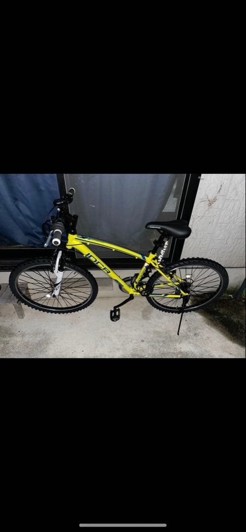 イエローマウンテンバイク ディスクブレーキ
