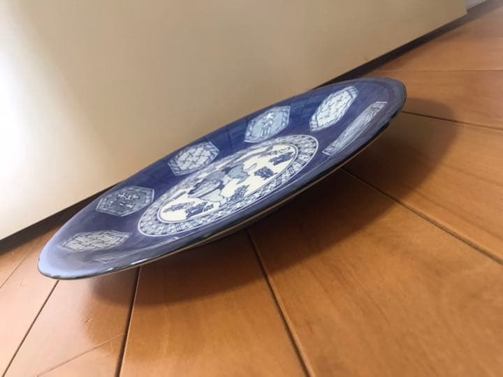 大相撲 「千代の富士 大乃国 双羽黒 北勝海」枡席土産皿 大判 大皿 和皿