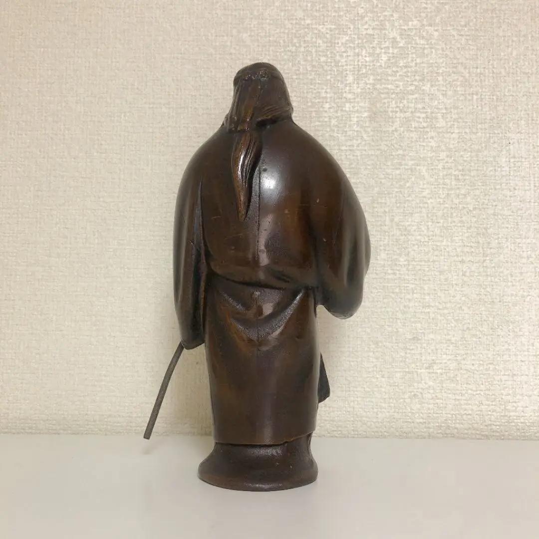 【越井栄山作】　高岡銅器　銅像　住吉　８号　長寿縁起物