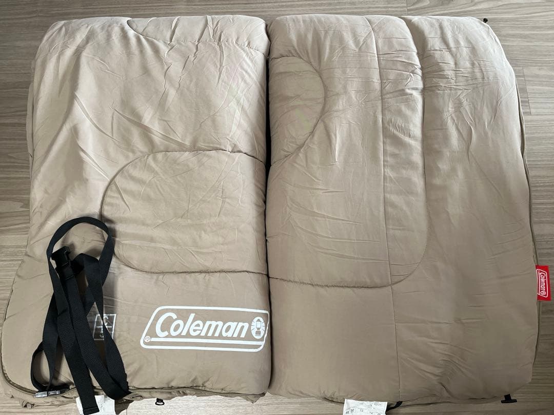 コールマン(Coleman)寝袋 ファミリー2 IN 1 C5 べージュ色