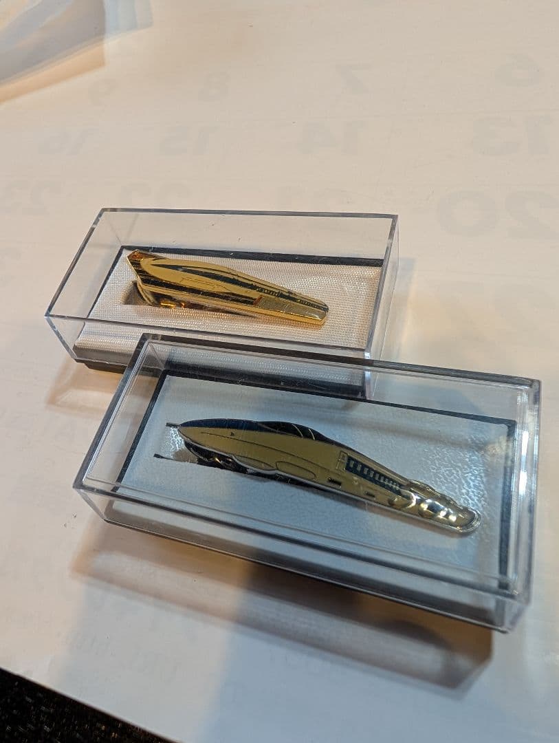 JR東海リニアモーターカー&新幹線500系のぞみのネクタイピン　2点セット