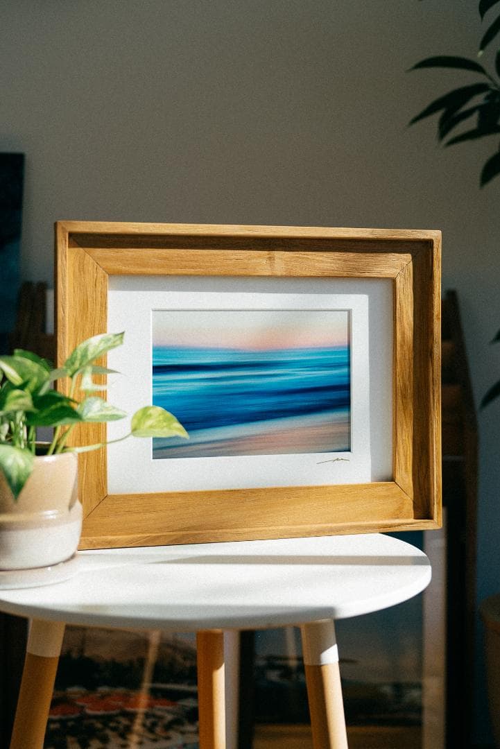 Laguna Sunset Blur - A3プリント + チークウッドフレーム