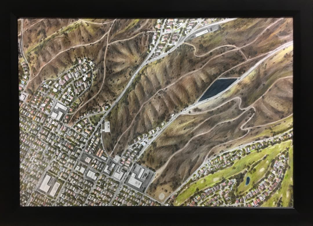 オリジナル絵画作品《Satellite Imagery No. 3》