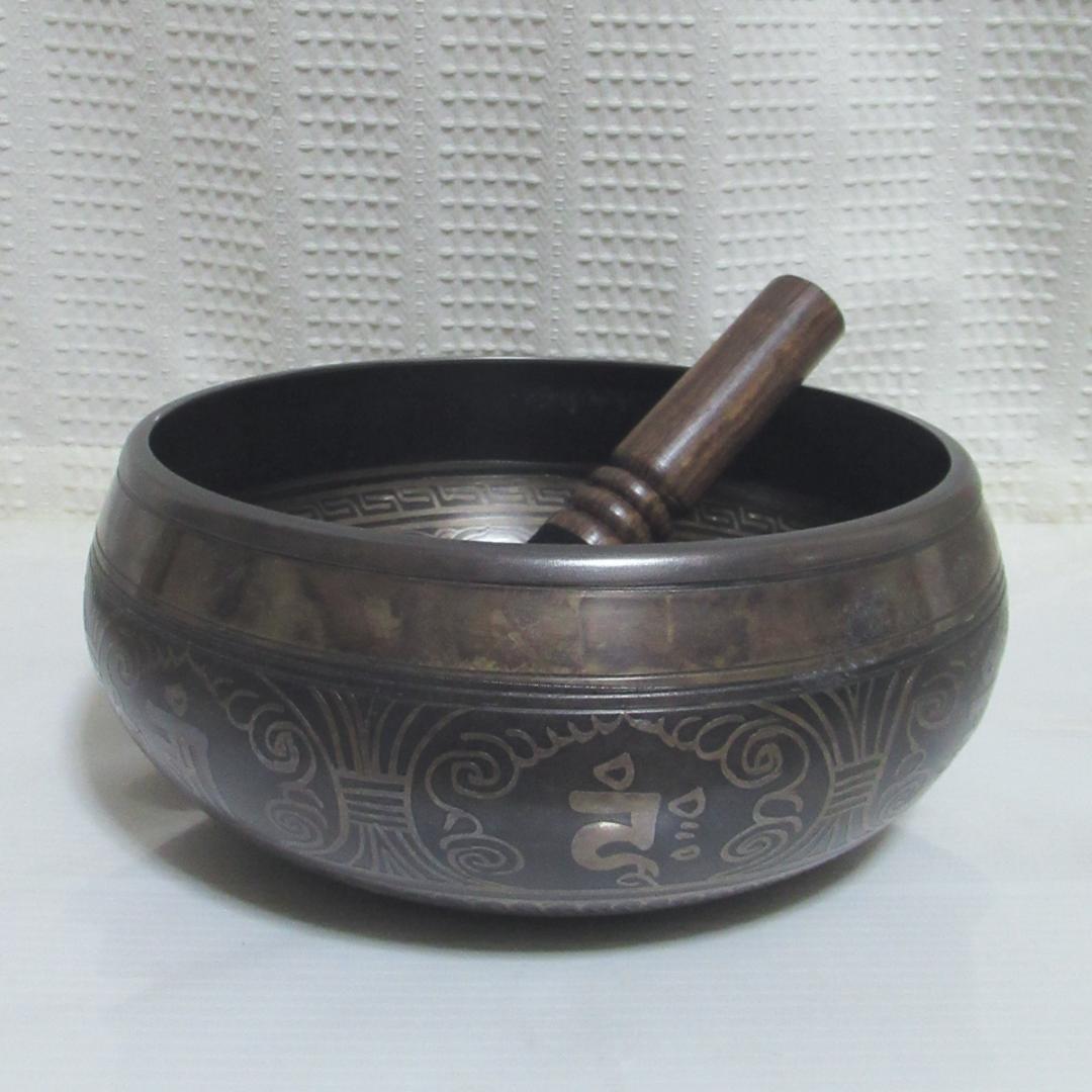 口径20.5センチ シンギングボウル(観音真言) 1975グラム ヒーリング