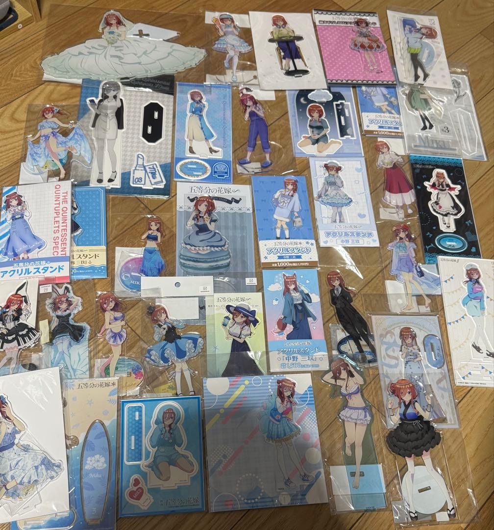 五等分の花嫁　中野三玖　アクリルスタンド　まとめ売り