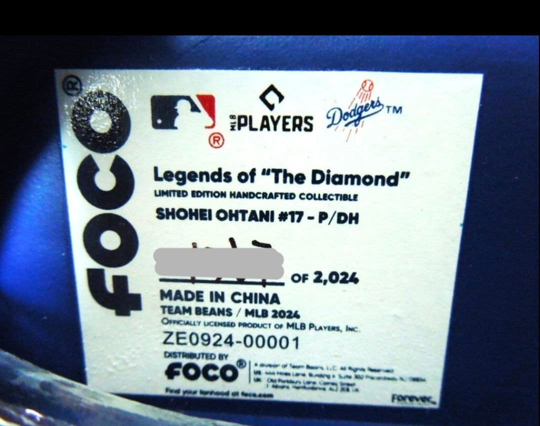 大谷翔平選手ボブルヘッド人形 ロサンゼルスドジャース新品/1