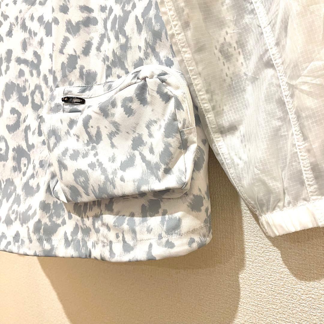 Oakley ゴルフ PRIMEFLEXレオパード柄ジャケット ホワイト