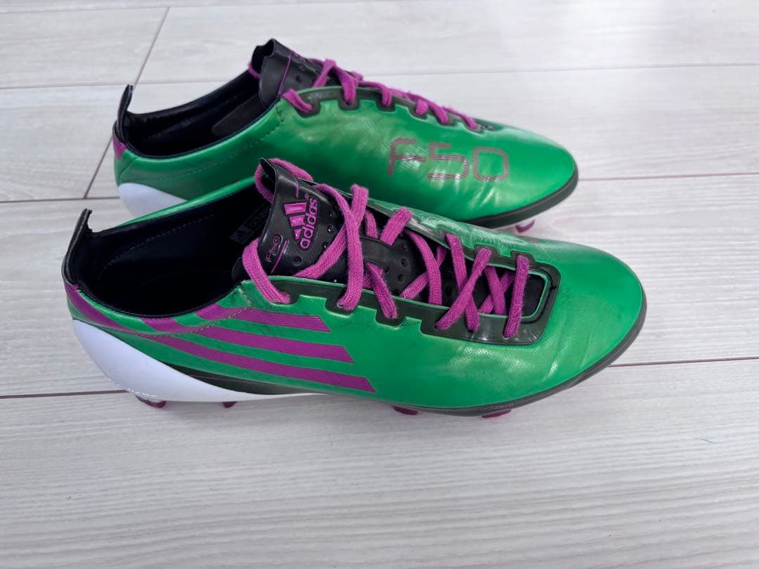 ま*ー様 adidas F50 サッカーシューズ グリーン/パープル