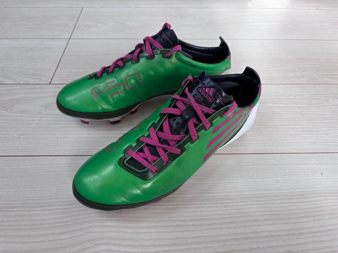 ま*ー様 adidas F50 サッカーシューズ グリーン/パープル