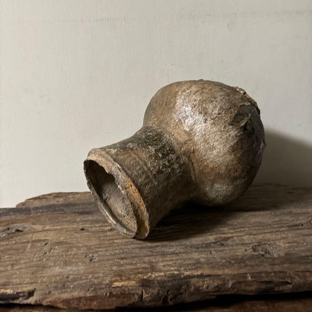 景色の良い　新羅〜高麗　壷　花生 花入れ アンティーク　古道具　骨董品検:李朝