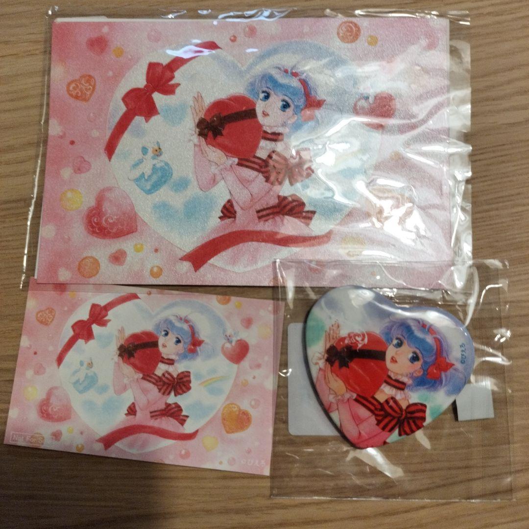 【希少】魔法の天使クリィミーマミ　缶バッチ　ポストカード　3点セット　高田明美