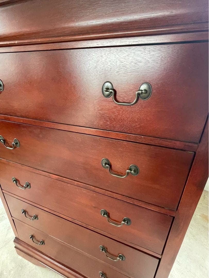 美品　英国アンティーク　輸入家具　ダークブラウン　チェスト