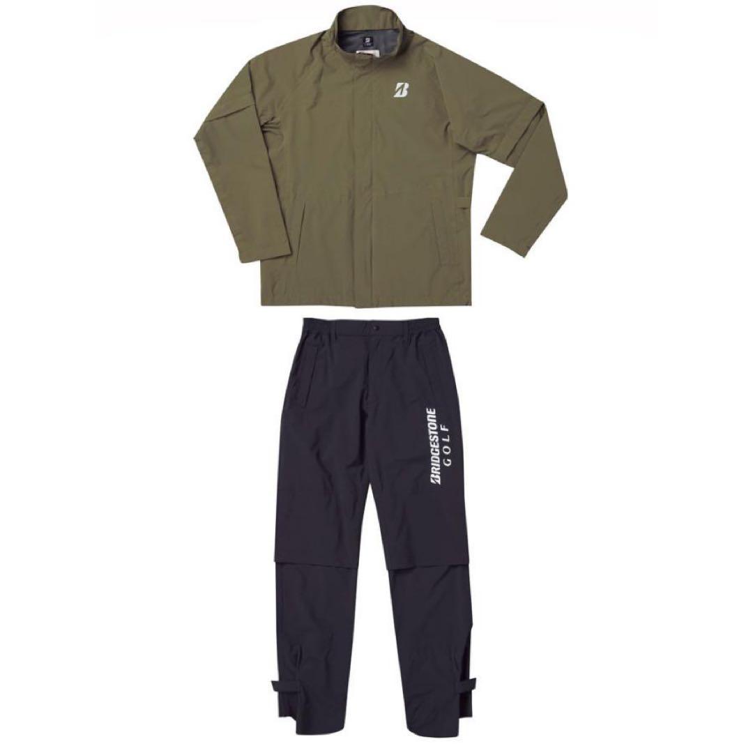 ブリヂストンゴルフ 水神 レイン上下セット Mサイズ レインウエア