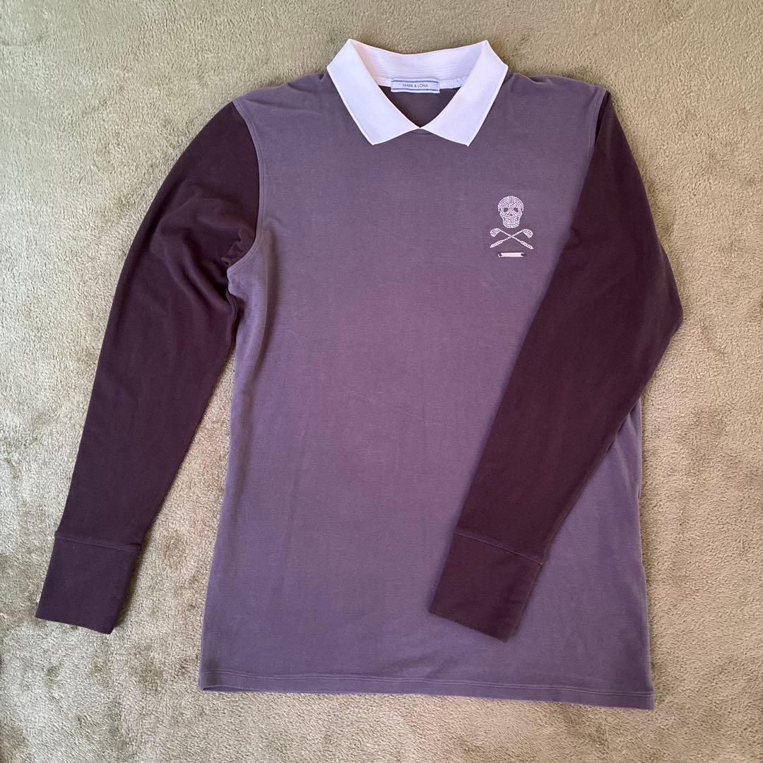 【Lサイズ】MARK & LONA マークアンドロナ　ゴルフ　長袖ポロシャツ