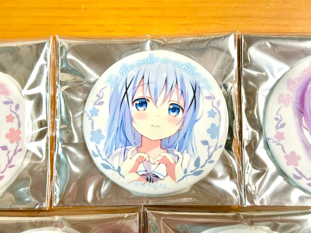 【新品・未使用】ごちうさ ハートポーズ 缶バッジ 8種コンプセット C97