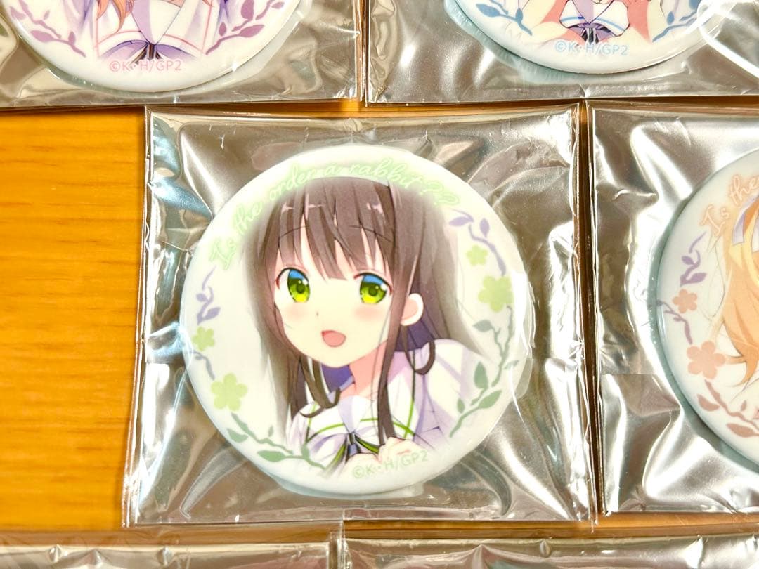 【新品・未使用】ごちうさ ハートポーズ 缶バッジ 8種コンプセット C97