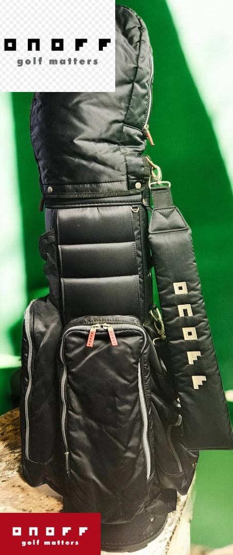 送料無料/美品　onoff ゴルフバッグ・キャディバッグ ブラック