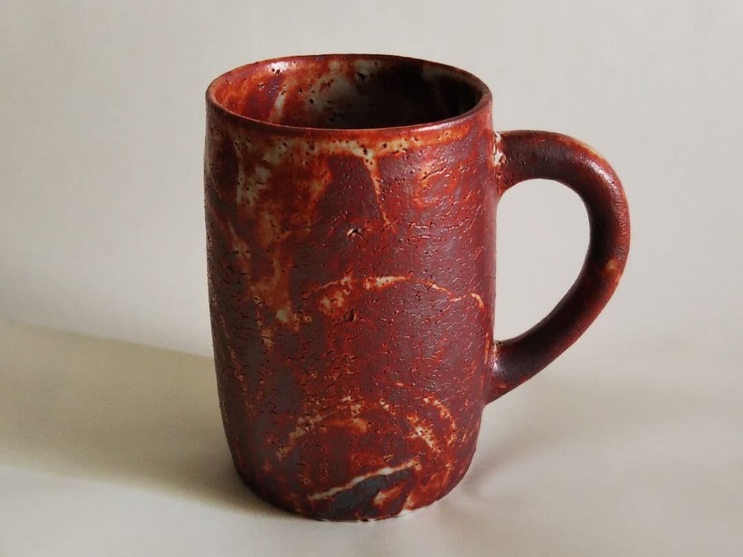 北大路魯山人（！？） 紅志野ビアジョッキ