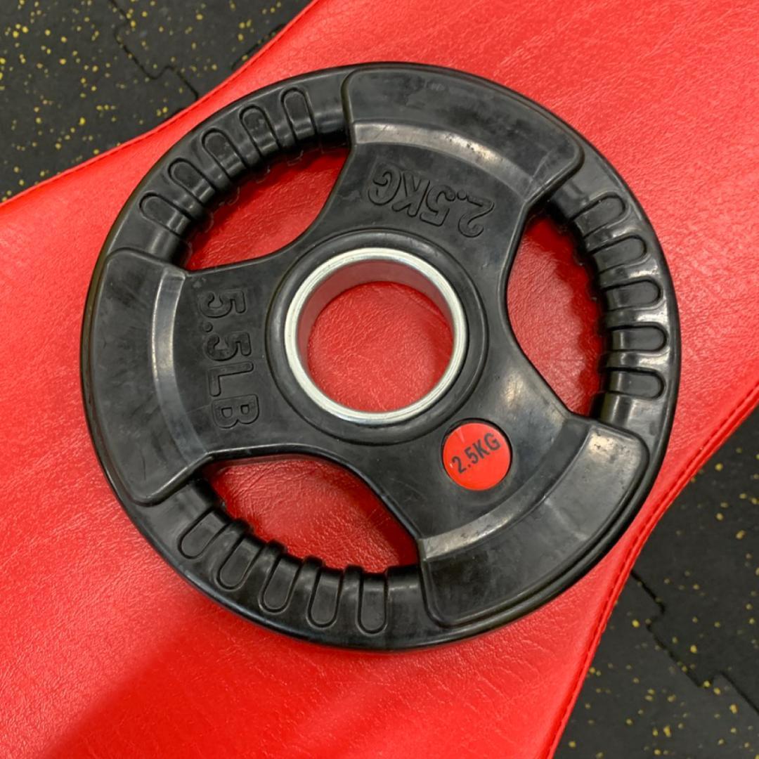 50mm プレート　ラバー５kg,2.5kg　1.25kg　　各２枚