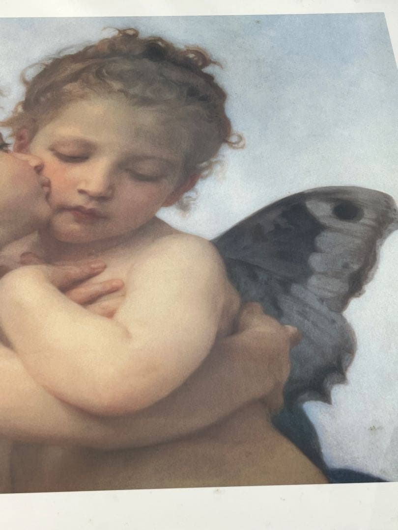 額入り87.5cm壁掛け ブグロー ファイストキス （印刷画） 1152