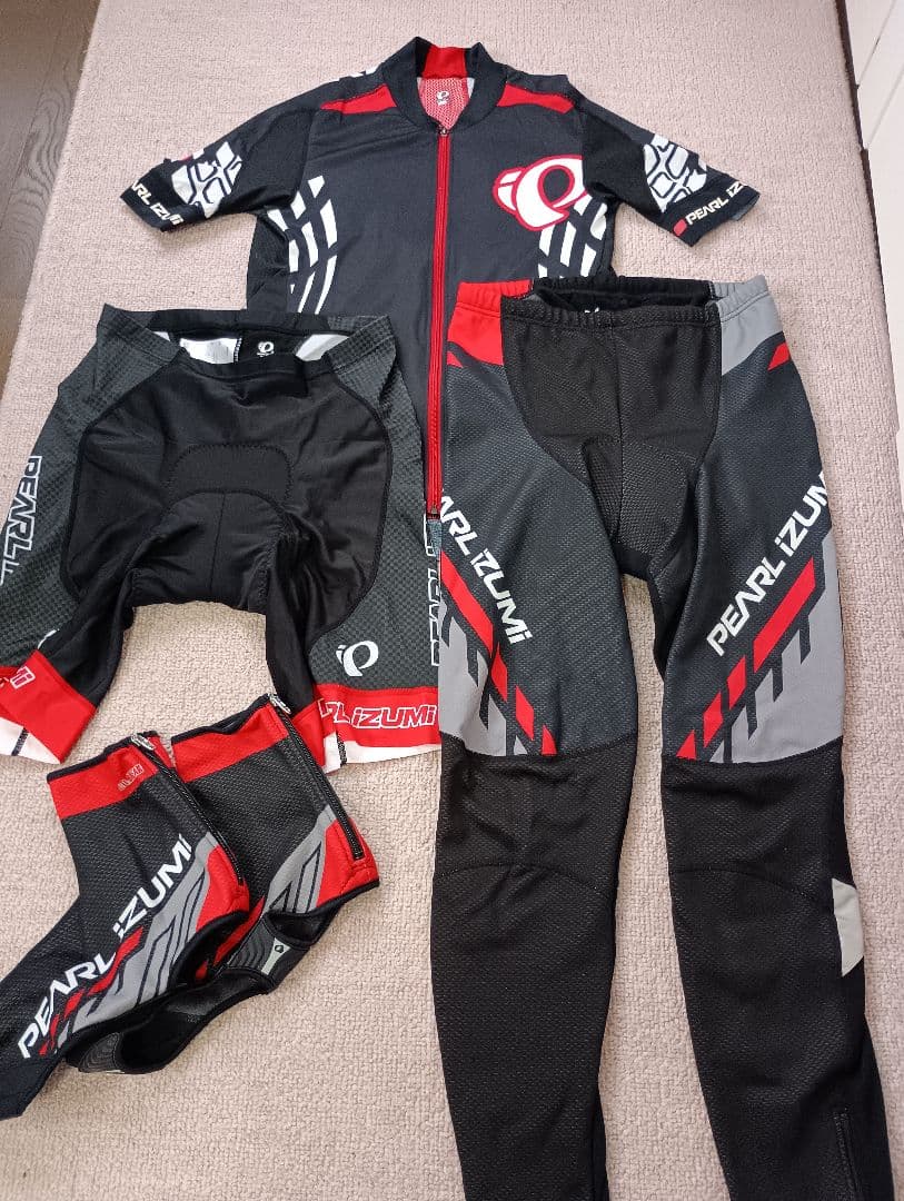 PEARL iZUMi サイクルウェア パンツ シューズカバー セット Lサイズ