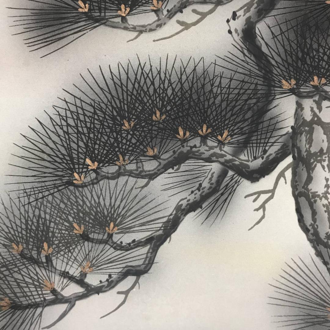 【真作】翠紅/松竹梅図/亀図/双幅/掛軸/名家伝来/AC-507