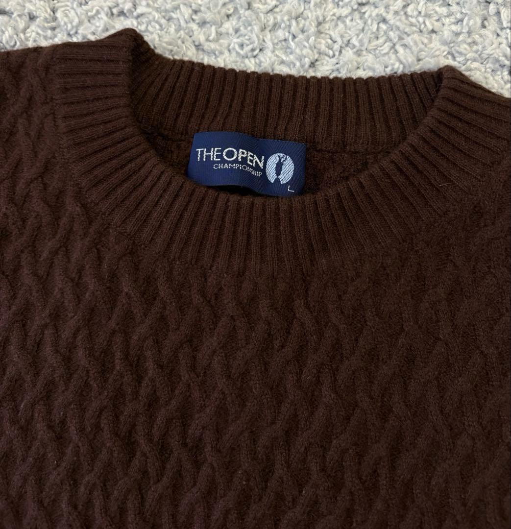 MIZUNO THE OPENカシミヤ100% セーター　ゴルフウェア　ケーブル