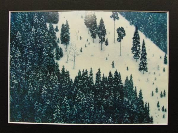 東山魁夷、春雪、限定、大判額装画版、版上落款入