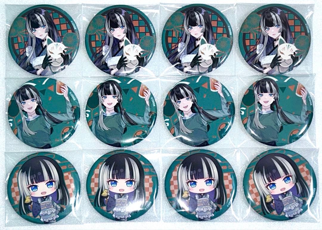 ホロライブ フロライフ 極楽湯 缶バッジ 儒烏風亭らでん